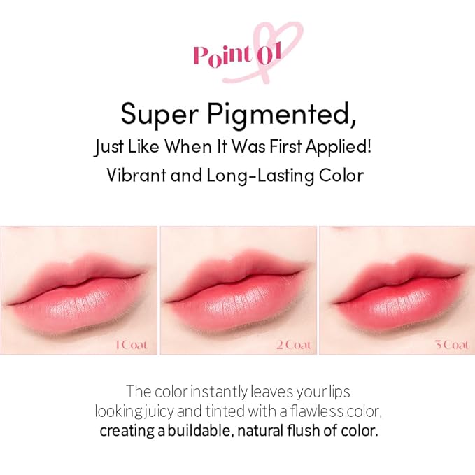 ETUDE Dear Darling Marker Tint #3 Apple Candy (5g) | Hydrating & Long Lasting Lip Stain | High Pigmented Lip Maker with Easy Drawing Tip | Korean Daily Lip Tint, Korean Makeup, Kbeauty