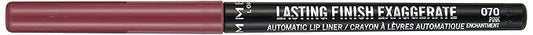Lasting Finish Exaggerate Automatic Lip Liner, 70 Pink Enchantment, Shelf Pack of 3