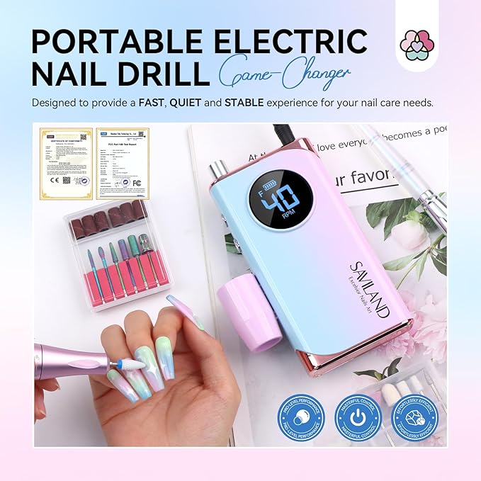 Nail Drill & Cuticle Remover and Cuticle Oil Kit Deal Set