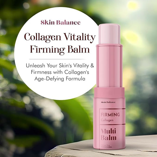 Collagen Multi-Balm - Dermatologist Tested, Anti-Aging, Korean Skin Care - Hydrates & Firms, Reduces Puffiness & Dark Circles, Clean Beauty, Vegan, 95% Natural, Cruelty-Free - 0.42FL. Oz