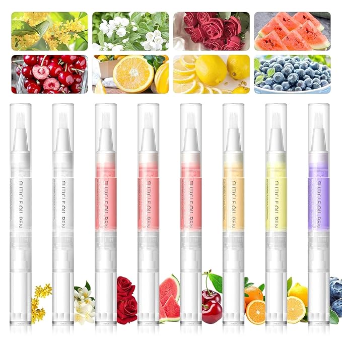 Natural Nail Growth Oil,Nail Growth Oil Pen,Cuticle Oil, Natural Growth Serum For Nails Moisturize -For Growth And Strength, Nail Strengthener For Damaged Nails (Aloe oil, 0.18 / Fl Oz)