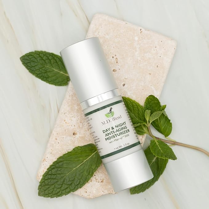 Day & Night Anti-Aging Moisturizer with Matrixyl 3000 | Premium Face Cream | Non-Irritating Skin Care For Lines, Stretch Marks, Imperfections | Patented Pentapeptide - 30ml Airless Pump