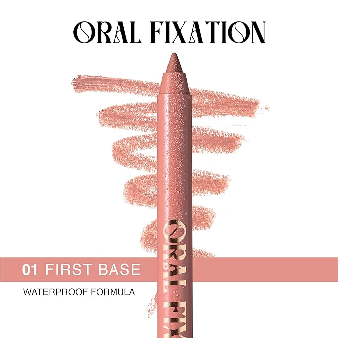Long-Lasting & Waterproof Lip Liner Pencil – Oral Fixation – Precision Application with Sharpenable Tip (FIRST BASE)