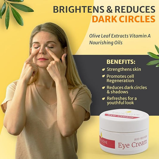 True Love Under Eye Cream for Wrinkles – Eye Cream for Puffiness and Bags under Eyes – Non-Greasy, Long-Lasting Comfort for All Skin Types.