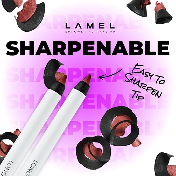 Matte Gel Lip Liner Pencil | Weightless&CreamyTexture - Sharpenable - Longwear & Waterproof - High Pigmented & Flawless Finish - Moisturizing - Cruelty-free & Paraben-Free,- 405, 1,7g/0.05oz