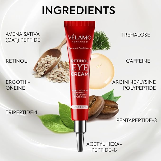 Instant Eye & Face Lift Cream: Rapid Under Eye Bags Wrinkle Smile Lines Forehead Lines Remover - Temporary Firming & Tightening Treatment in 2 Minutes - Retinol Eye Cream Anti Aging Anti Wrinkles 15g