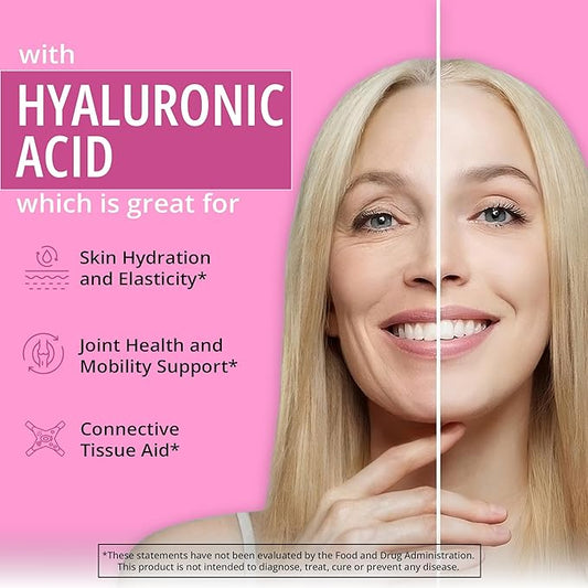 Happy Healthy Hippie Red Yeast Rice with CoQ10 Supplement & Vegan Collagen Builder w/Hyaluronic