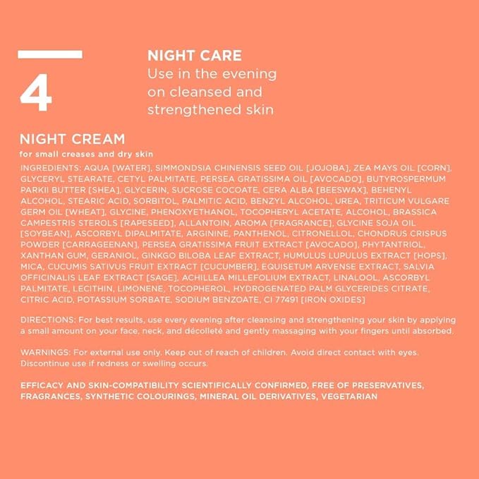 ANNEMARIE BÖRLIND – ROSE DEW Nourishing Night Cream – protecting and firming facial care, with Alpenrose extract and Avocado Oil, vegetarian, 1.69 Fl. Oz.