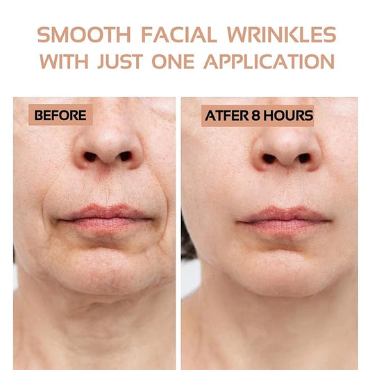 Face Wrinkle Patches 256Pcs - Clear Reusable Pads for Overnight Anti-Wrinkle Treatment - Fine Line Remover Strips to Smooth Eye, Mouth and Forehead - Train Facial Muscles for Smoother Skin