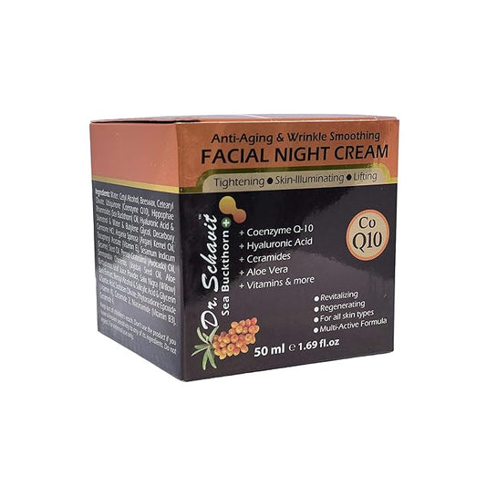 Dr.Schavit Anti Wrinkle Night Cream – Collagen Retinol Anti Aging Firming and Moisturizing Face Cream Reduce Wrinkles, Dark Spots, Fine Lines and Sun Damage - 1.7 Oz