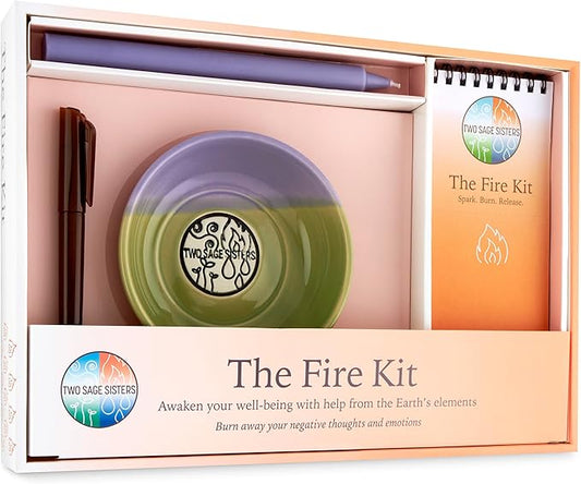 The Fire Kit – Jump Into Spring with Selfcare - Burn Negative Thoughts for Stress Relief and Healing - Care Kit By Two Sage Sisters