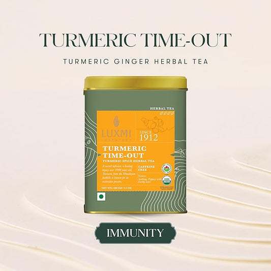 Luxmi Estates Turmeric Time-Out Herbal Loose Tea 100g Pack