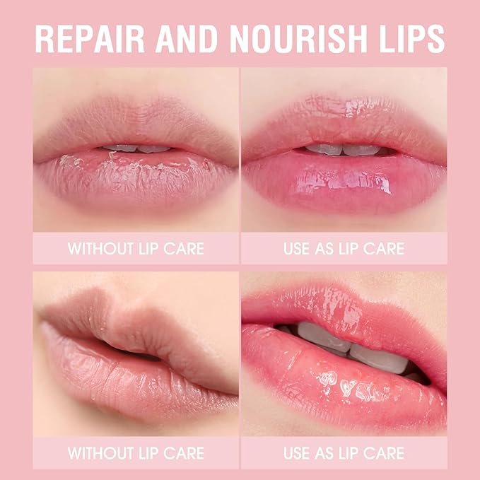 LANGMANNI Pudding Glow Lip Balm | Velvet-Smooth Lip Gloss for Nourished, Glowing Lips | Hydrating, Non-Sticky Glossy Tinted Lip Balm Makeup 0.28 Oz (#3, 1)