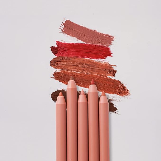 Nude Lip Liner Pencil, Automatic Waterproof Nude Pink Lipliner with Built-in Sharpener, Long Lasting Lip Liner for Lip Defining, Creamy, Soft, Highly Pigmented, Miss Victoria