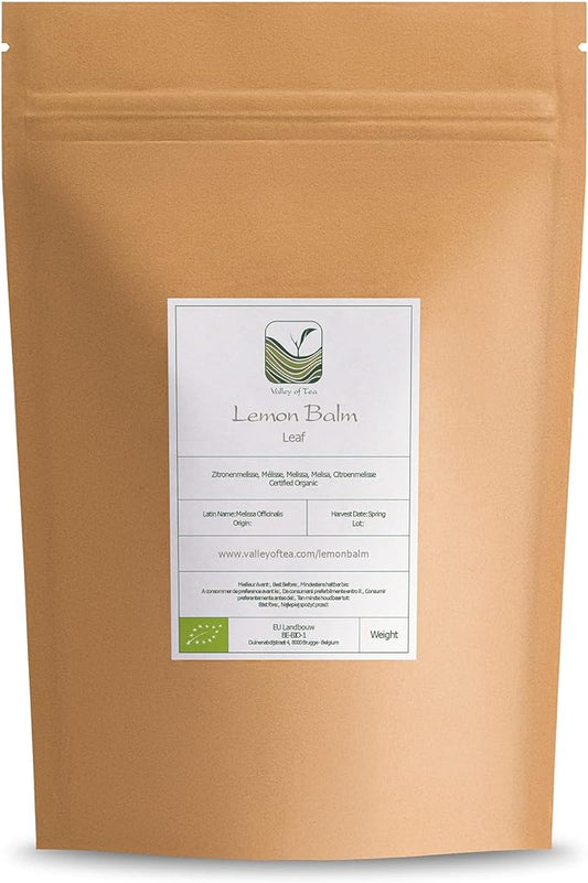 Lemon Balm Organic Loose Leaf - Sweet Lemony - Dried Mellisa Officinialis - Organic Lemon Balm Tea Lemonbalm Tea Lemin Lemon Leaves Lemon Balm Loose Tea Lemon Balm Leaves Loose Leaf Lemon Balm