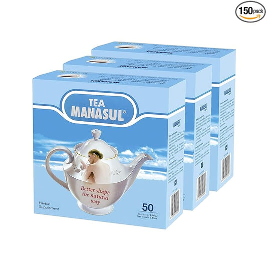 MANASUL CLASSIC - Laxative Infusion Based On Senna, Peppermint, Lemon Balm, Liquorice and Anise. Herbal Tea with Calming Effect. 50 Tea Sachets. Pack of 3.