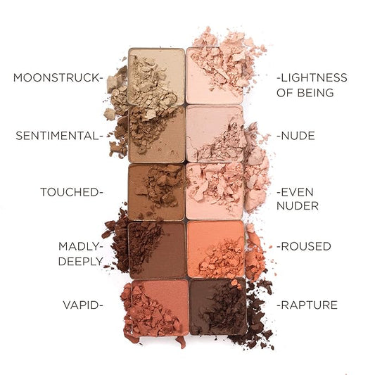 Pacifica Pink Nudes Mineral Eyeshadow Palette, 10 Neutral Shades, For Natural or Smoky Eye Look, Naked Eye Makeup, Longwearing & Blendable, Vegan, Cruelty Free Ophthalmologist Tested