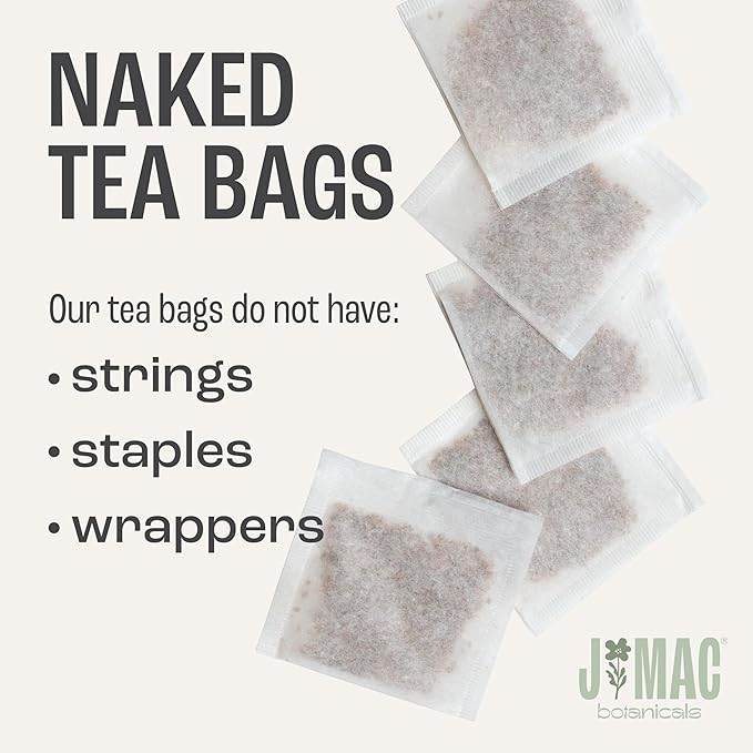 J MAC BOTANICALS Organic Chamomile Tea Bags (100 Count) - Certified by Organic Certifiers, Inc. - Quality Tea From Nile Valley, Egypt, Packaged in the USA