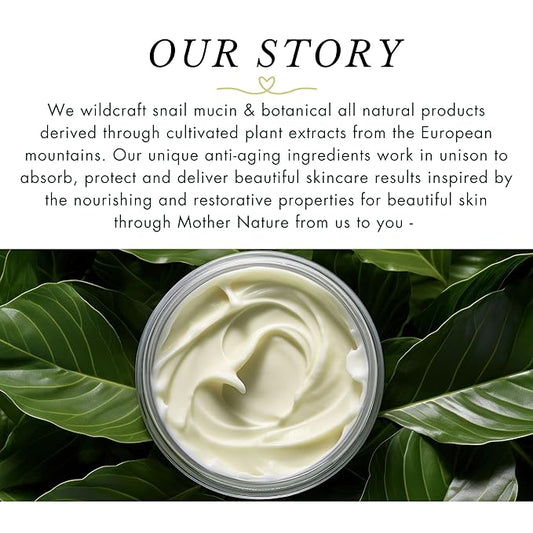 Snail Script Eye Cream, Snail Mucin Black Snail Repair lotion for Face Korean SkinCare Snail Moisturizer Hyaluronic Acid Vitamin C for face, Collagen Eye Cream Corrector