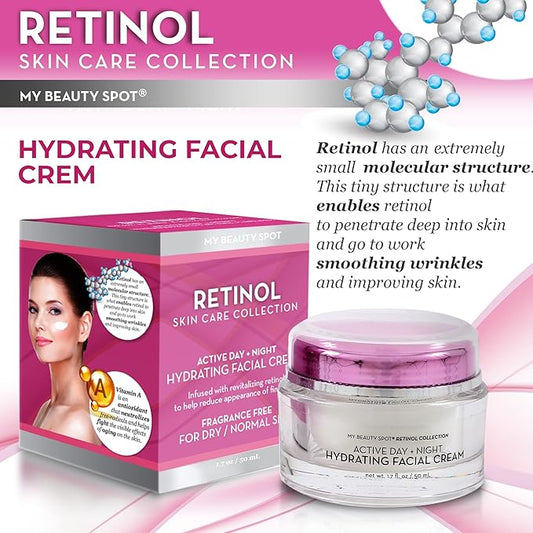 My Beauty Spot Retinol Skin Care Collection Active Day and Night 1.7 fl oz