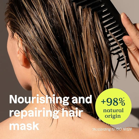 ATTITUDE Repairing Hair Mask, Nourishes and Improves Hair's Appearance, Fabulous Oils Blend, Abyssinian Oil, Argan Oil, Shea Butter, Vegan Hair Care, Pink Argan, 5 Fl Oz
