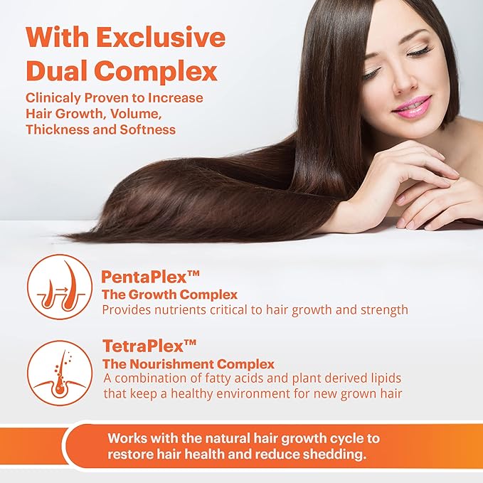 Aviva Advanced Hair Nutrition Hair Growth Vitamins – 120 Capsules Hair Vitamins Dietary Supplement for Thicker, Fuller Hair – Biotin 5000mcg with 18 Essential Oils and Nutrients