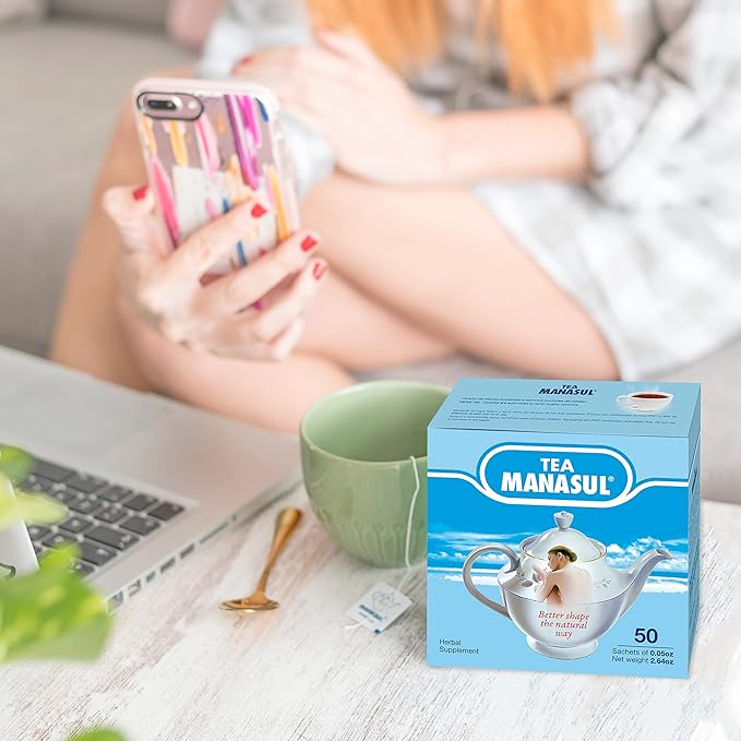 MANASUL CLASSIC - Laxative Infusion Based On Senna, Peppermint, Lemon Balm, Liquorice and Anise. Herbal Tea with Calming Effect. 50 Tea Sachets. Pack of 3.