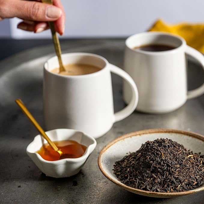 Rishi Tea English Breakfast Tea - Organic Loose Leaf Pure Black Tea, Energizing & Caffeinated, Ideal for Hot or Iced Tea - 16 Ounces, 45+ Servings