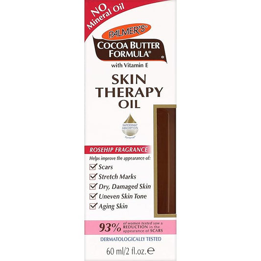 Palmer's Cocoa Butter Formula Skin Therapy Moisturizing Body Oil with Vitamin E, Rosehip Fragrance, 2 Ounces