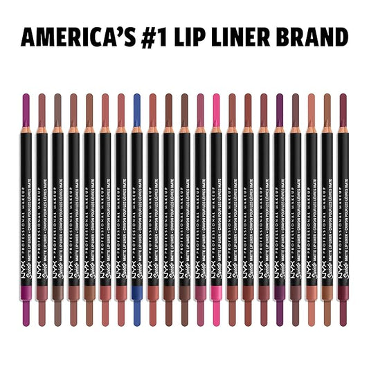 NYX PROFESSIONAL MAKEUP Suede Matte Lip Liner, Vegan Formula - Pink Lust (Hot Pink)