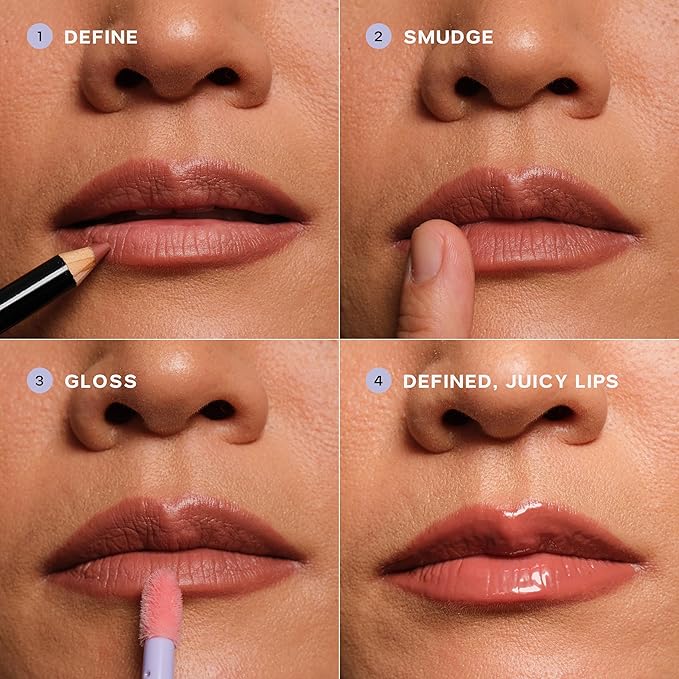 Saie Lip Liner 101 - Lip Pencil Made with a Creamy, Soft Matte Formula for a Naturally Framed or Fully Filled Look - Supercharged with Shea Butter & Jojoba Oil - Flirt (.05 oz)