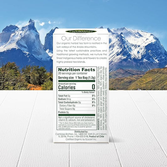 Garden Of The Andes Assorted Teas -20 Individually Wrapped Tea Bags - Caffeine Free