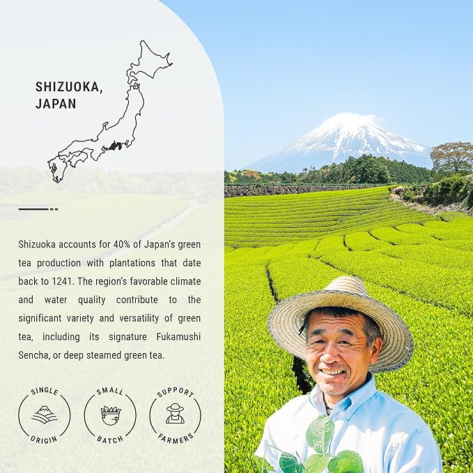 Senbird Organic Hojicha - Japanese Roasted Green Tea - From Shizuoka, Japan - Loose Tea In Airtight Tea Tin (1.76oz/50g)
