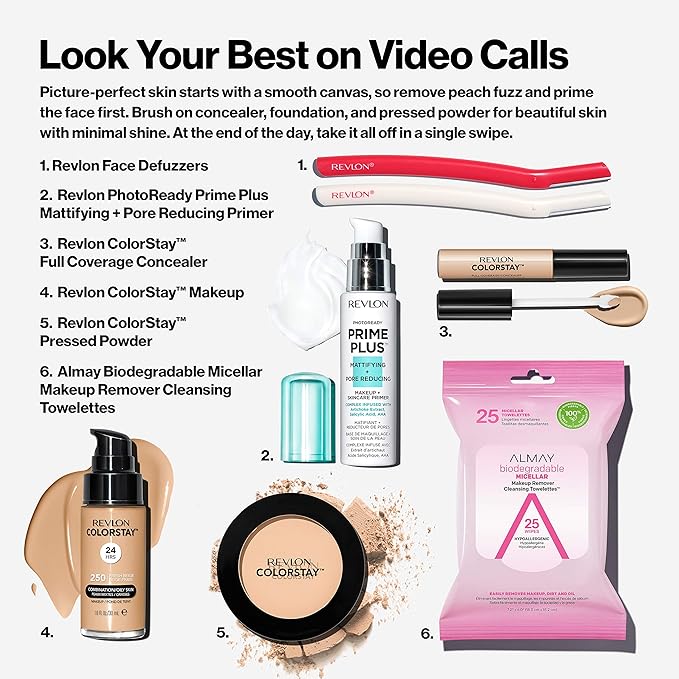 Revlon ColorStay Concealer, Longwearing Full Coverage Color Correcting Makeup, 065 Cafe, 0.21 oz